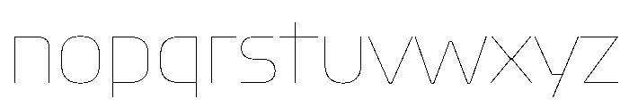 OddityVAR Hairline Instance Font LOWERCASE