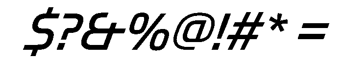 OddityVAR Italic Instance Font OTHER CHARS