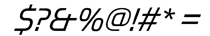 OddityVAR LightItalic Instance Font OTHER CHARS