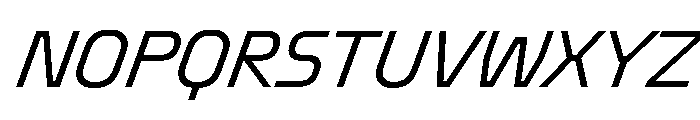 OddityVAR LightItalic Instance Font UPPERCASE