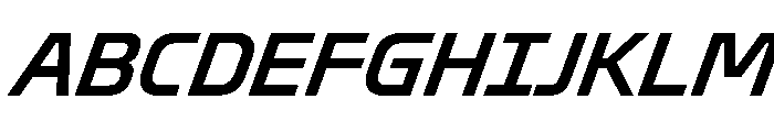 OddityVAR MediumItalic Instance Font UPPERCASE