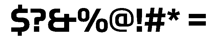 OddityVAR SemiBold Instance Font OTHER CHARS