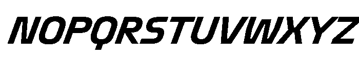 OddityVAR SemiBoldItalic Instance Font UPPERCASE