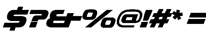 OddityVAR SemiExpandedBlackItalic Instance Font OTHER CHARS
