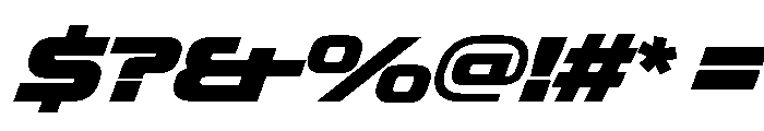 OddityVAR SemiExpandedExtraBlackItalic Instance Font OTHER CHARS