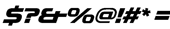 OddityVAR SemiExpandedExtraBoldItalic Instance Font OTHER CHARS