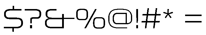 OddityVAR SemiExpandedExtraLight Instance Font OTHER CHARS