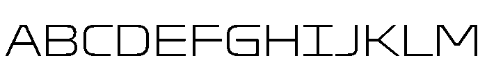 OddityVAR SemiExpandedExtraLight Instance Font UPPERCASE