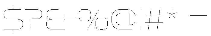 OddityVAR SemiExpandedHairline Instance Font OTHER CHARS