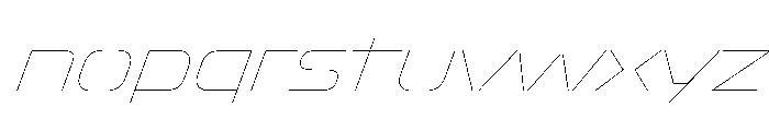 OddityVAR SemiExpandedHairlineItalic Instance Font LOWERCASE