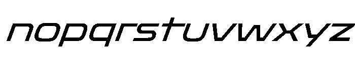 OddityVAR SemiExpandedItalic Instance Font LOWERCASE