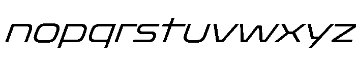 OddityVAR SemiExpandedLightItalic Instance Font LOWERCASE