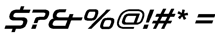 OddityVAR SemiExpandedMediumItalic Instance Font OTHER CHARS
