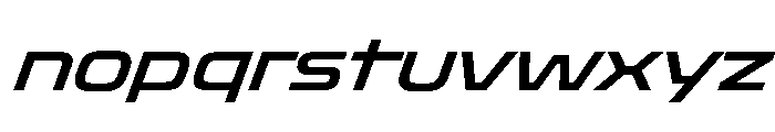 OddityVAR SemiExpandedMediumItalic Instance Font LOWERCASE