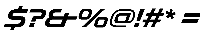 OddityVAR SemiExpandedSemiBoldItalic Instance Font OTHER CHARS