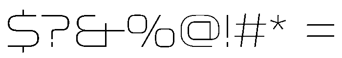 OddityVAR SemiExpandedThin Instance Font OTHER CHARS