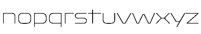 OddityVAR SemiExpandedThin Instance Font LOWERCASE