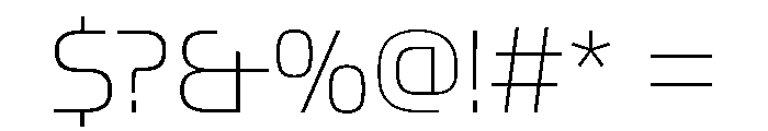 OddityVAR Thin Instance Font OTHER CHARS