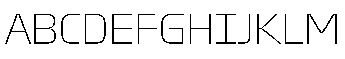 OddityVAR Thin Instance Font UPPERCASE