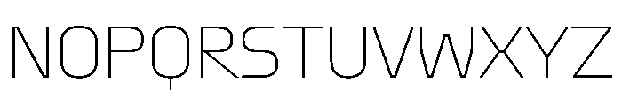 OddityVAR Thin Instance Font UPPERCASE