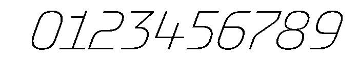 OddityVAR ThinItalic Instance Font OTHER CHARS