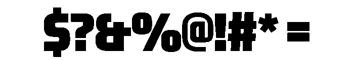 OddityVAR UltraCondensedBlack Instance Font OTHER CHARS