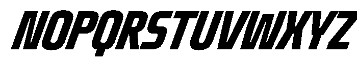 OddityVAR UltraCondensedBoldItalic Instance Font UPPERCASE