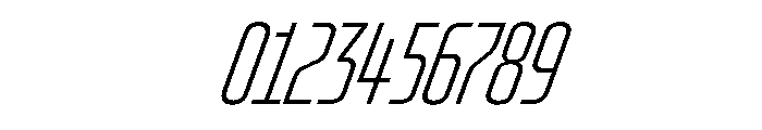 OddityVAR UltraCondensedExtraLightItalic Instance Font OTHER CHARS