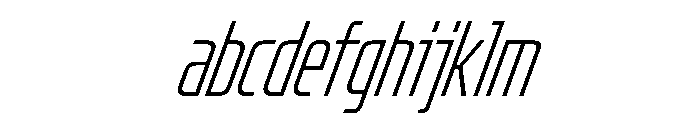 OddityVAR UltraCondensedExtraLightItalic Instance FONT