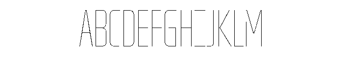 OddityVAR UltraCondensedHairline Instance Font UPPERCASE