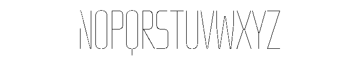 OddityVAR UltraCondensedHairline Instance Font UPPERCASE