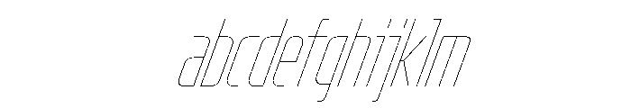 OddityVAR UltraCondensedHairlineItalic Instance FONT