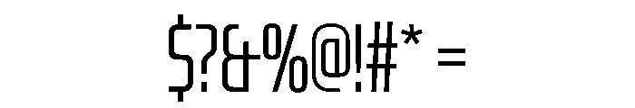 OddityVAR UltraCondensedLight Instance Font OTHER CHARS