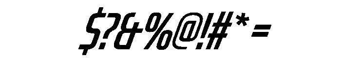 OddityVAR UltraCondensedMediumItalic Instance Font OTHER CHARS