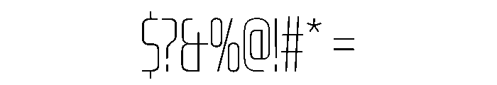 OddityVAR UltraCondensedThin Instance Font OTHER CHARS