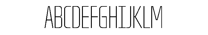 OddityVAR UltraCondensedThin Instance Font UPPERCASE