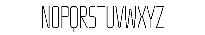 OddityVAR UltraCondensedThin Instance Font UPPERCASE