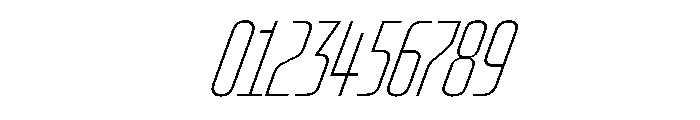 OddityVAR UltraCondensedThinItalic Instance Font OTHER CHARS
