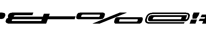OddityVAR UltraExpandedBoldItalic Instance Font OTHER CHARS