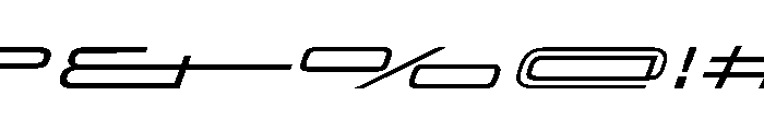 OddityVAR UltraExpandedLightItalic Instance Font OTHER CHARS