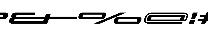 OddityVAR UltraExpandedSemiBoldItalic Instance Font OTHER CHARS