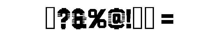 Of Road Regular Font OTHER CHARS