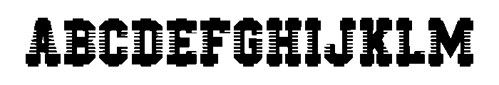 Of Road Regular Font UPPERCASE