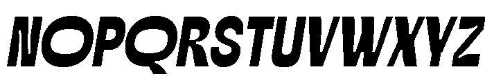 Off-terz Slanted Font UPPERCASE