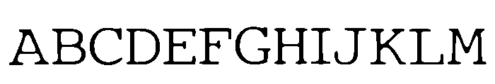 Office Typewritter Regular Font UPPERCASE