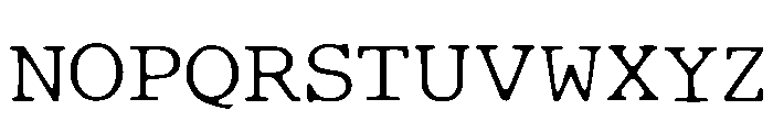 Office Typewritter Regular Font LOWERCASE