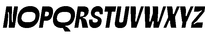 Offterz-Slanted Font UPPERCASE