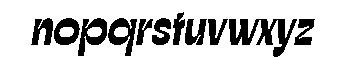Offterz-Slanted Font LOWERCASE