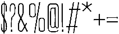 Off Ramp Thin otf (100) Font OTHER CHARS