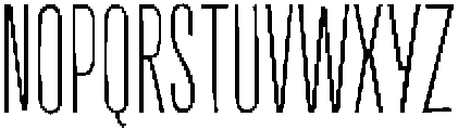 Off Ramp Thin otf (100) Font UPPERCASE